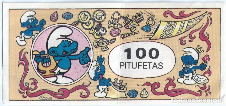 Coleccionismo cromos antiguos: 100 pitufetas - Banca del pitufo - Foto 1