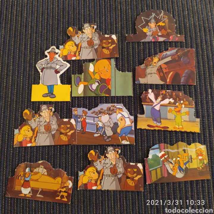 Coleccionismo Cromos antiguos: Lote 11 cromos el inspectot gadget yoplait
