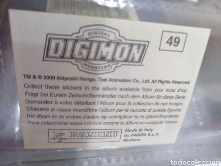 Coleccionismo cromos antiguos: DIGIMON NUMERO 49 - Foto 2