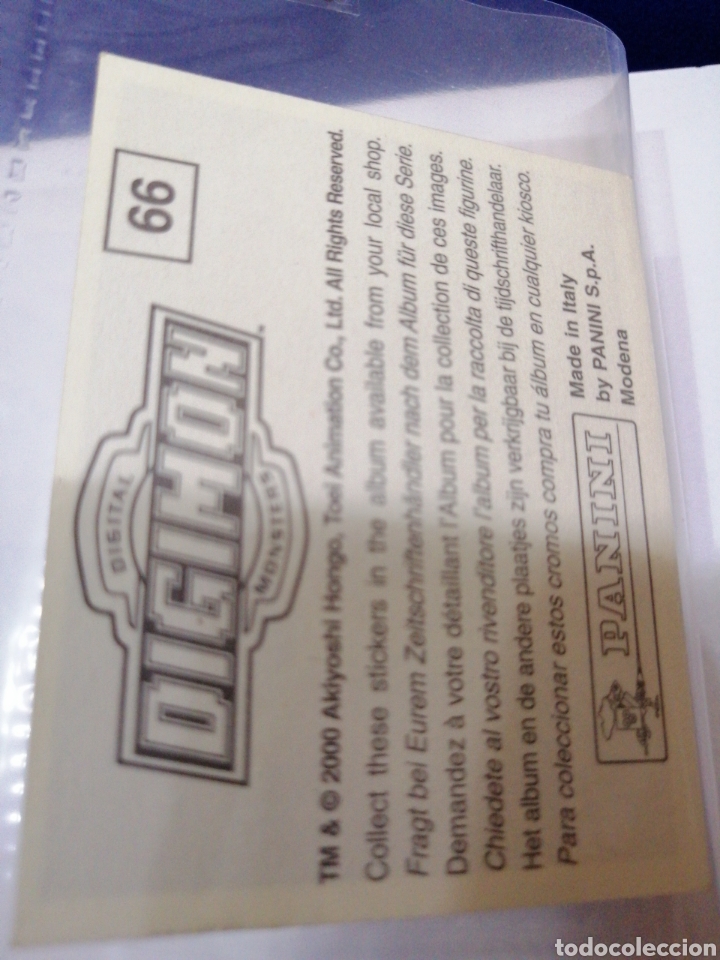Coleccionismo cromos antiguos: DIGIMON NUMERO 66 - Foto 2