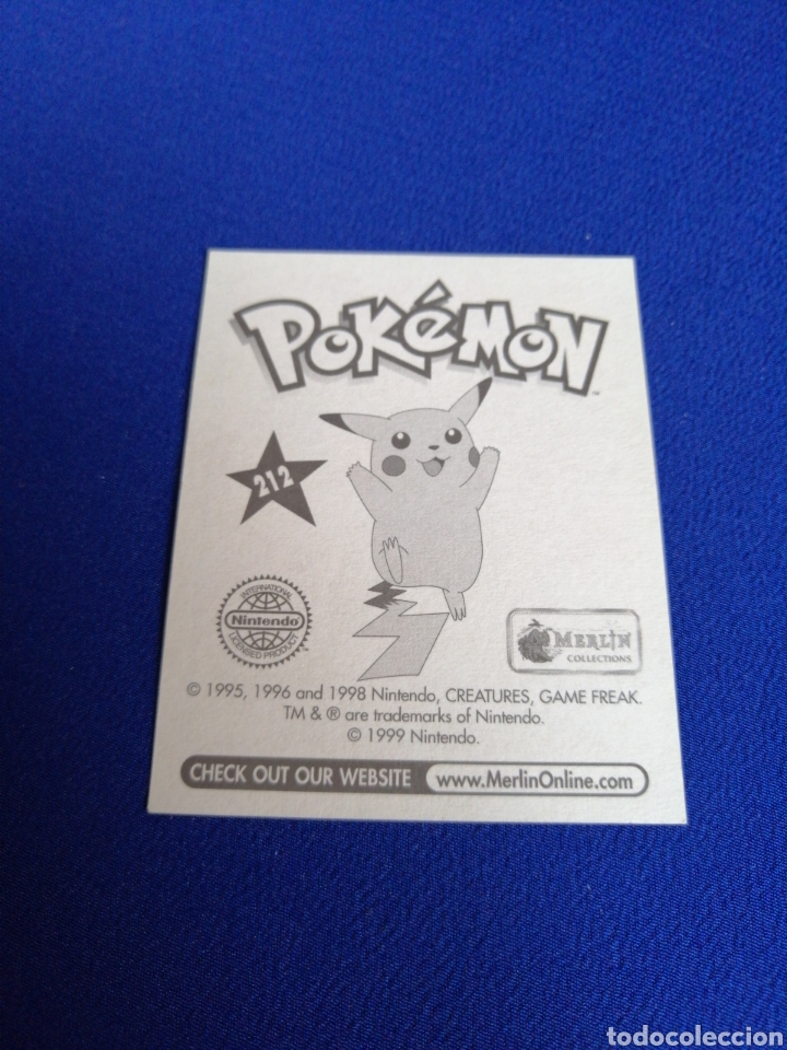 Coleccionismo cromos antiguos: POKEMON 1999 NUMERO 212 - Foto 2
