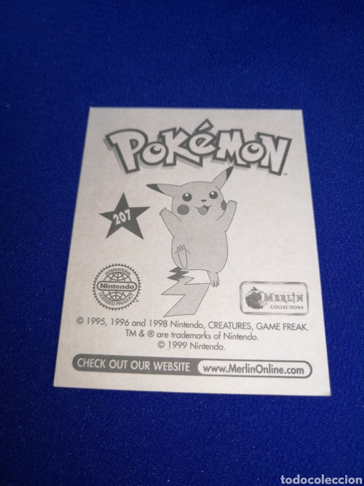 Coleccionismo cromos antiguos: POKEMON 1999 NUMERO 207 - Foto 2