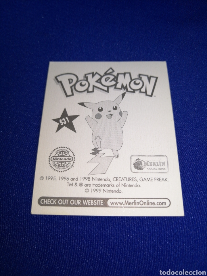 Coleccionismo cromos antiguos: POKEMON A&Ntilde;O 1999 NUMERO S31 - Foto 2