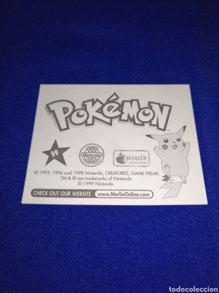 Coleccionismo cromos antiguos: POKEMON 1999 NUMERO 99 - Foto 2