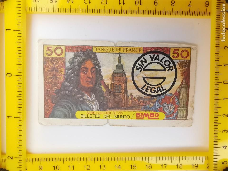 Colecionismo Cromos antigos: CROMO SIN PEGAR PASTELITOS PANRICO BIMBO DINERO ALBUM BILLETES DEL MUNDO CULTURAL FRANCIA