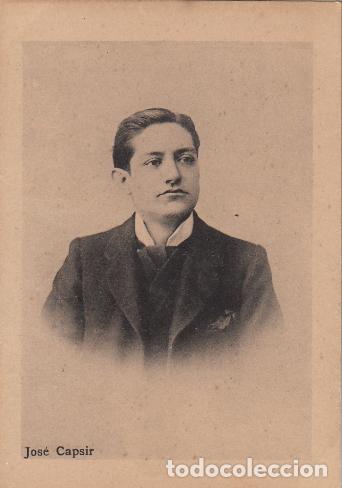 Coleccionismo Cromos antiguos: Josep Capsir Fototipia J. Thomas Foto La Alhambra Barcelona Antonio Rosich Bar&iacute;tono Zarzuela Teatro