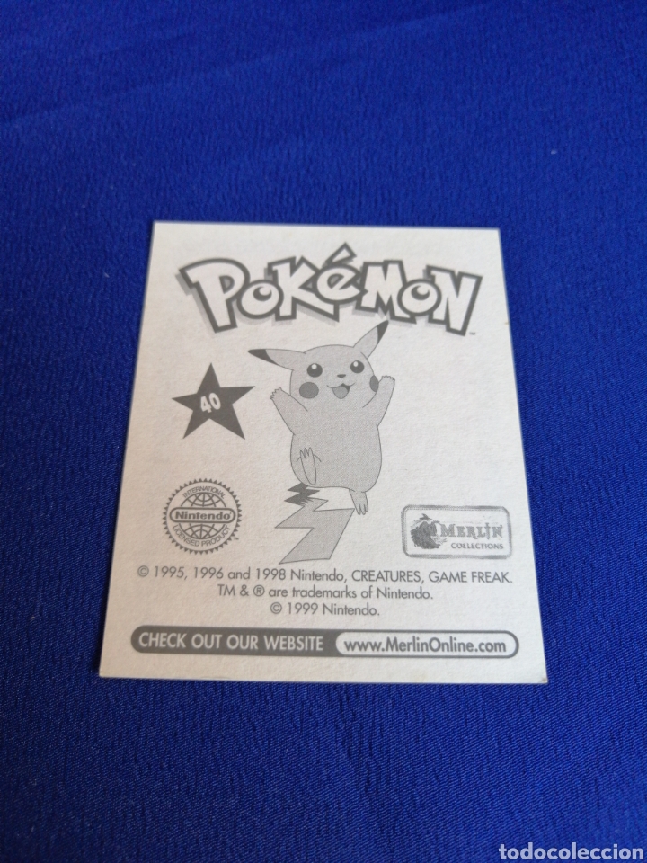Coleccionismo cromos antiguos: POKEMON 1999 NUMERO 40 - Foto 2