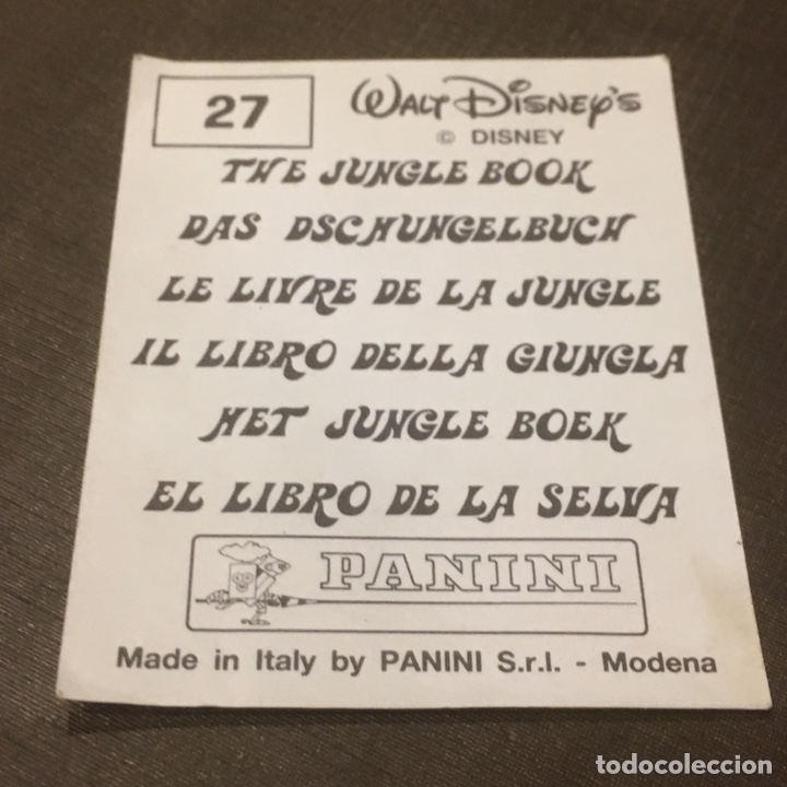 Coleccionismo cromos antiguos: El LIBRO DE LA SELVA CROMO 27 - Foto 2