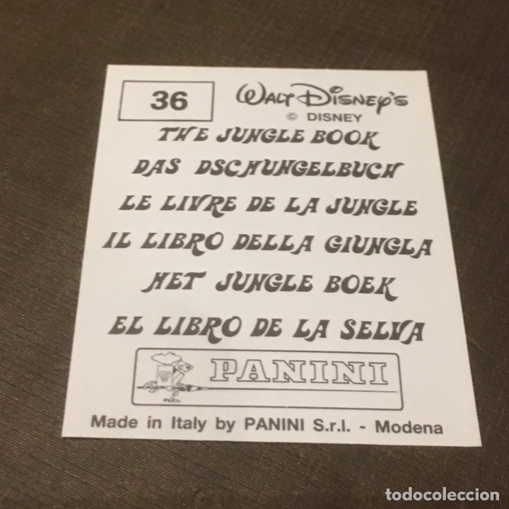 Coleccionismo cromos antiguos: EL LIBRO DE LA SELVA CROMO 36 - Foto 2