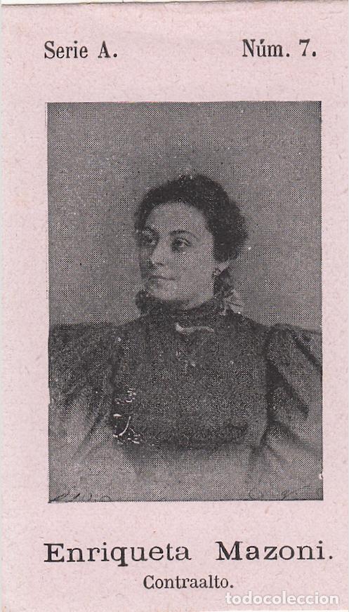 Collectionnisme Cartes &agrave; collectionner anciennes: Enriqueta Mazoni - Fototipia Serie A N&uacute;mero 3 - Contralto &Oacute;pera Teatro