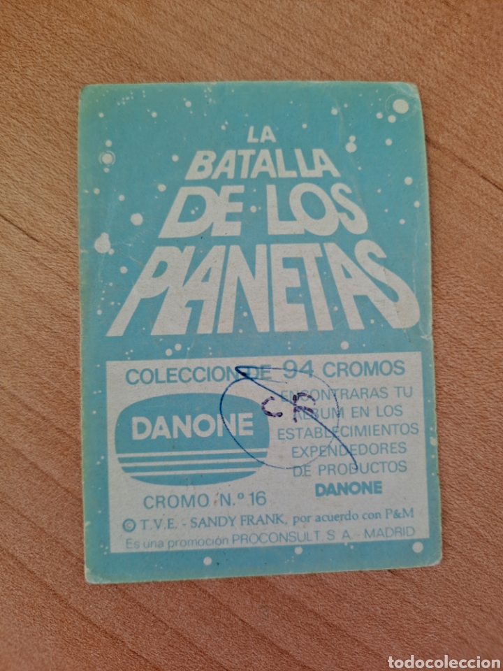 Coleccionismo cromos antiguos: Cromo La Batalla de los Planetas N. 16. Danone - Foto 2