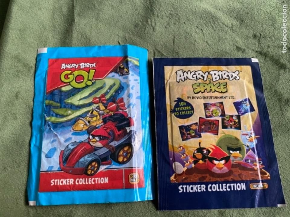 Coleccionismo Cromos antiguos: LOTE SOBRES CROMOS ANGRY BIRDS SIN ABRIR