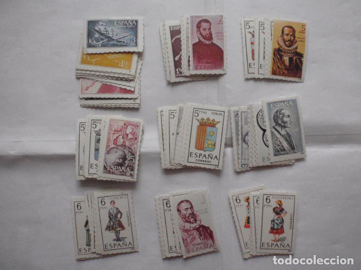 Coleccionismo cromos antiguos: Lote 98 cromos diferentes de SELLOS DE ESPA&Ntilde;A desconozco editorial y a&ntilde;o