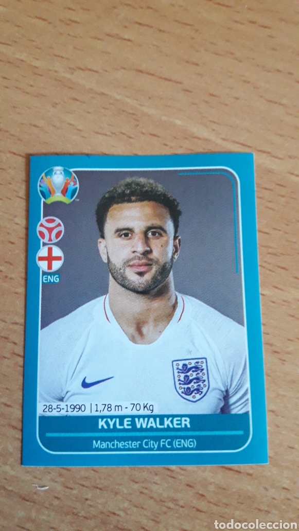 Coleccionismo cromos antiguos: Panini UEFA euro 2020 preview eng16 kyle walker - Foto 1