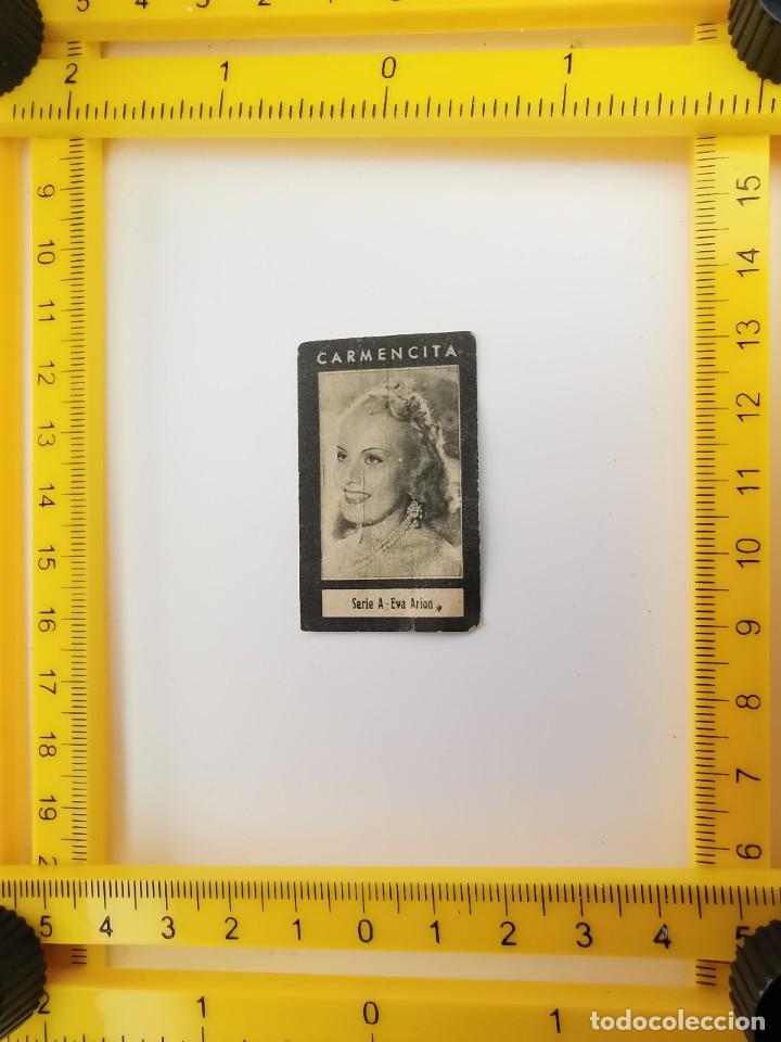 Collectable Antique Stickers: CROMO RECUPERADO AZAFRAN CARMENCITA SERIE A 37 ARTISTAS EVA ARION