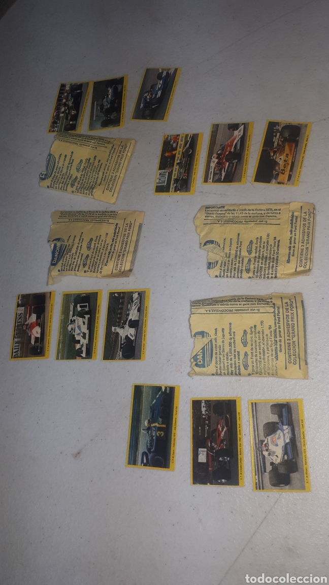 Coleccionismo cromos antiguos: Lote 4 sobre DANONE COCHES formula 1 - Foto 2