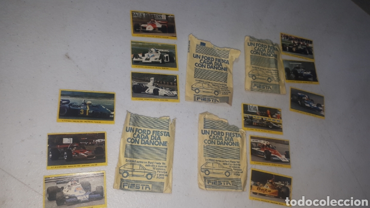 Coleccionismo cromos antiguos: Lote 4 sobre DANONE COCHES formula 1 - Foto 1