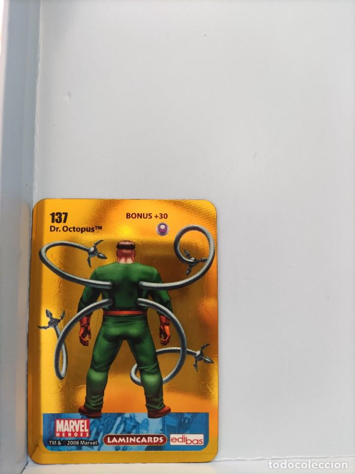 Coleccionismo cromos antiguos: CROMO MARVEL HEROES. EDIBAS. N⁰137. Dr. Octopus. - Foto 2