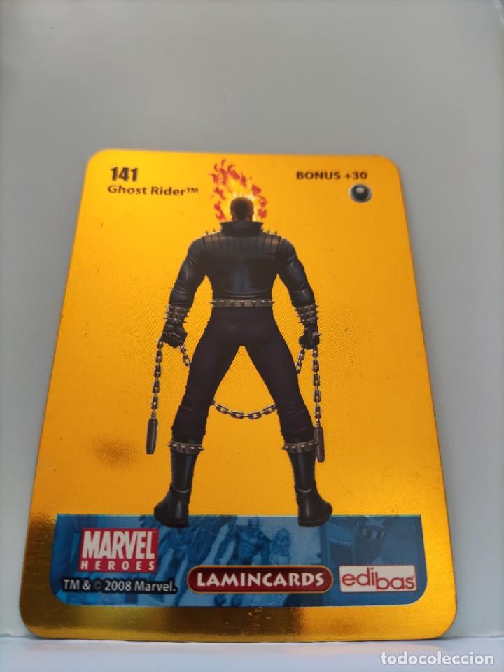 Coleccionismo cromos antiguos: CROMO MARVEL HEROES. EDIBAS. N⁰141. Ghost Rider. - Foto 2