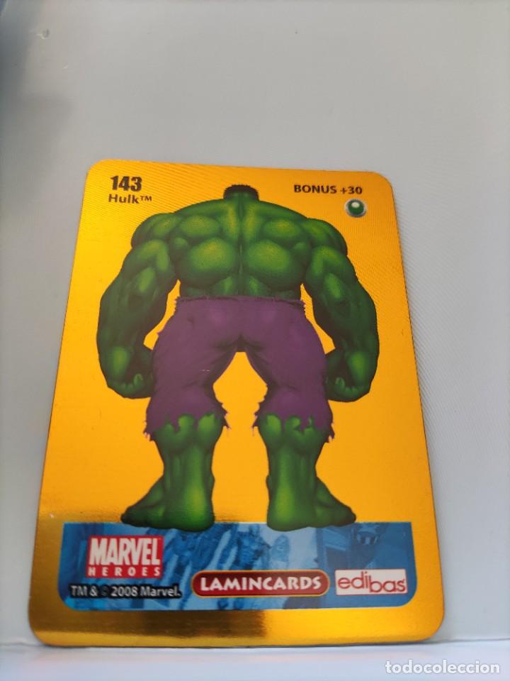 Coleccionismo cromos antiguos: CROMO MARVEL HEROES. EDIBAS. N⁰143. Hulk. - Foto 2