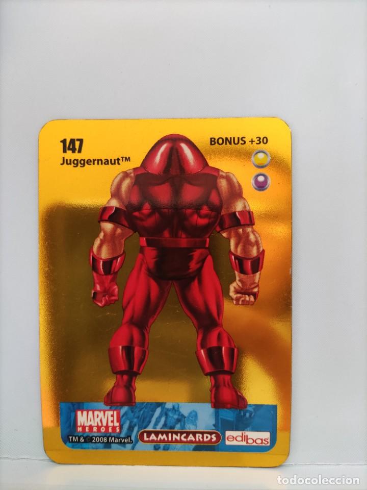 Coleccionismo cromos antiguos: CROMO MARVEL HEROES. EDIBAS. N⁰147. Juggernaut. - Foto 2