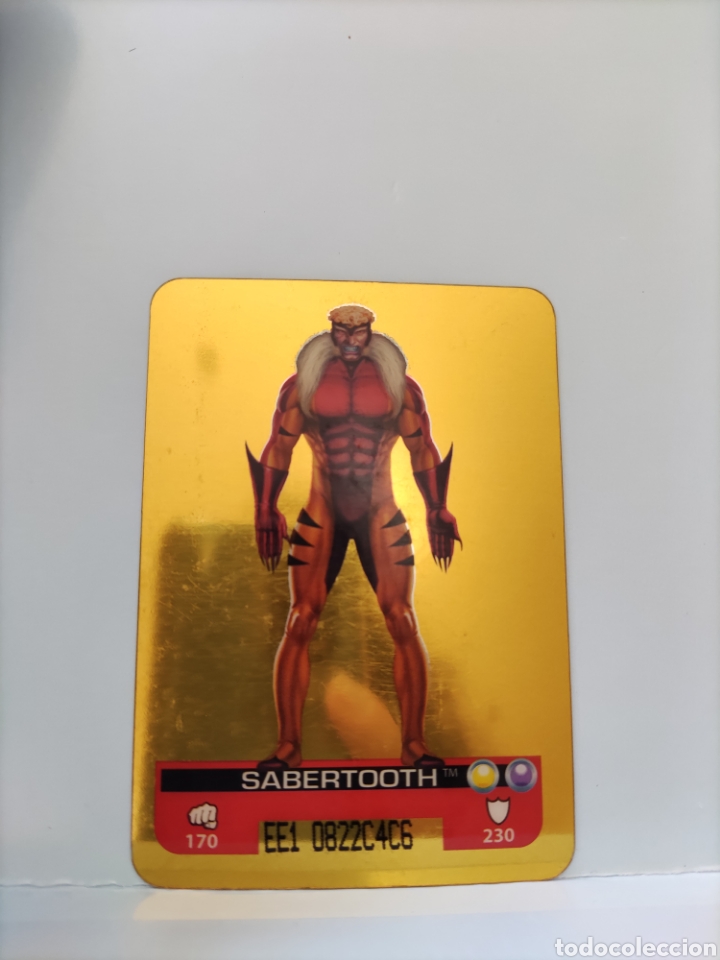 Coleccionismo cromos antiguos: CROMO MARVEL HEROES. EDIBAS. N⁰155. Sabertooth - Foto 1