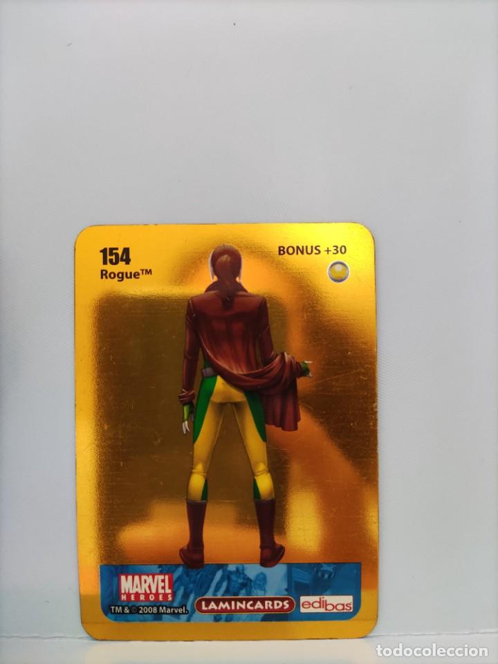 Coleccionismo cromos antiguos: CROMO MARVEL HEROES. EDIBAS. N⁰154. Rogue. - Foto 2