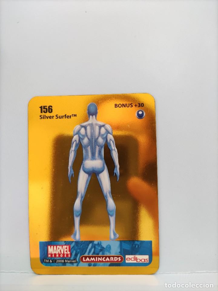 Coleccionismo cromos antiguos: CROMO MARVEL HEROES. EDIBAS. N⁰156. Silver Surfer - Foto 2