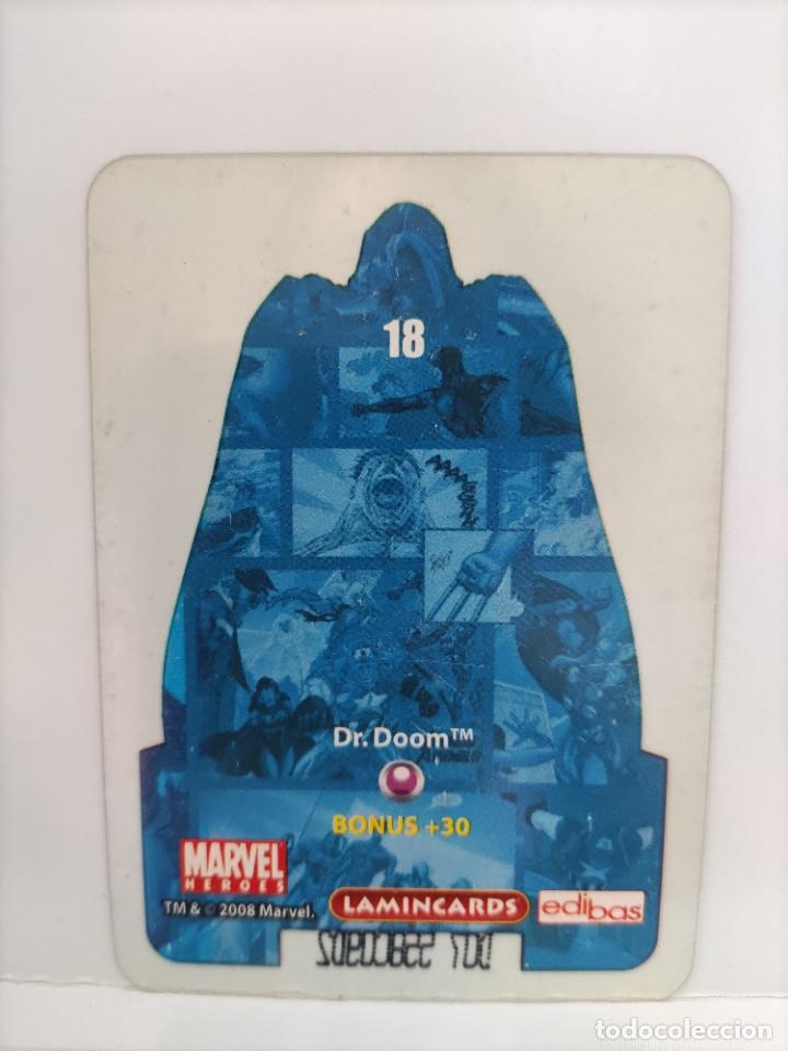Coleccionismo cromos antiguos: CROMO MARVEL HEROES. EDIBAS. N⁰18. Dr. Doom. - Foto 2