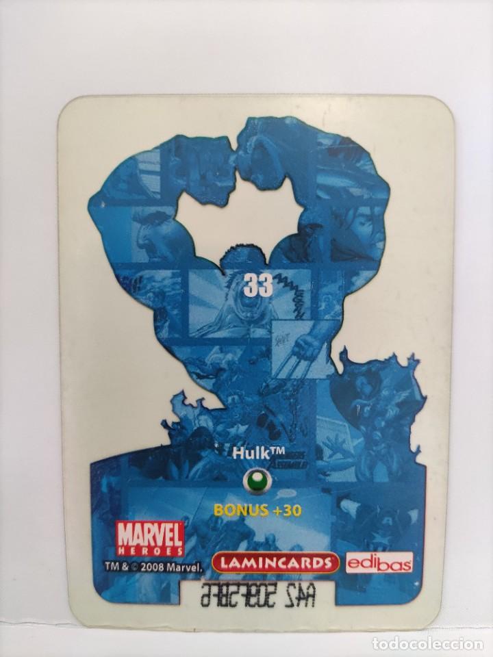 Coleccionismo cromos antiguos: CROMO MARVEL HEROES. EDIBAS. N⁰33. Hulk - Foto 2