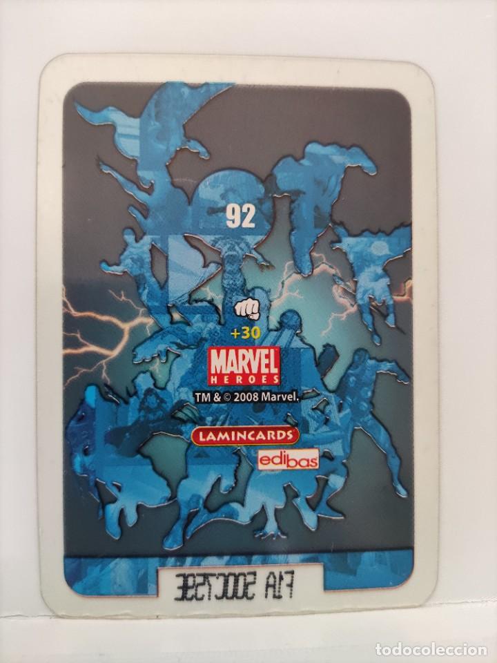 Coleccionismo cromos antiguos: CROMO MARVEL HEROES. EDIBAS. N⁰92. - Foto 2