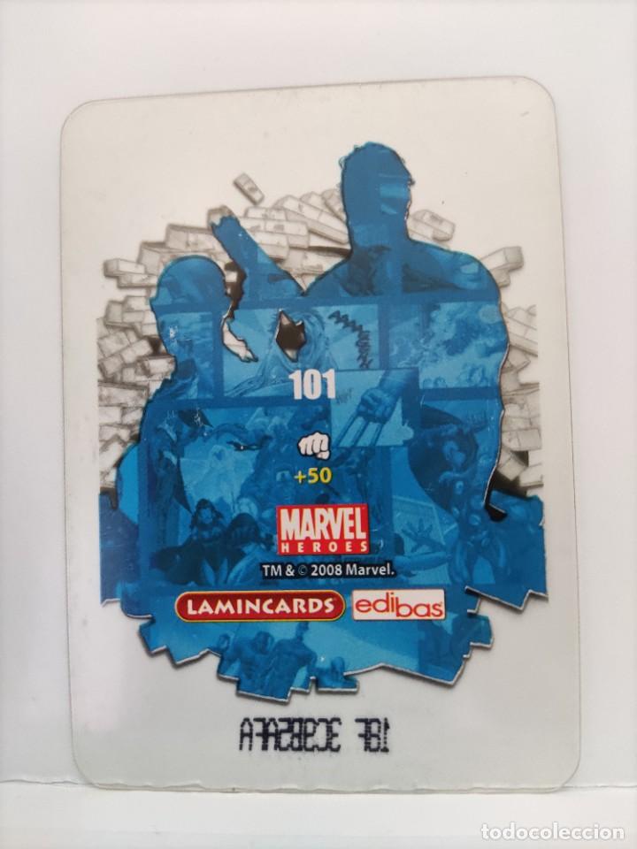 Coleccionismo cromos antiguos: CROMO MARVEL HEROES. EDIBAS. N⁰101. - Foto 2