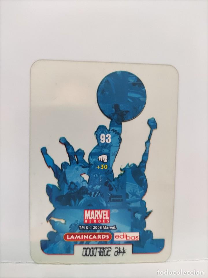 Coleccionismo cromos antiguos: CROMO MARVEL HEROES. EDIBAS. N⁰93 - Foto 2