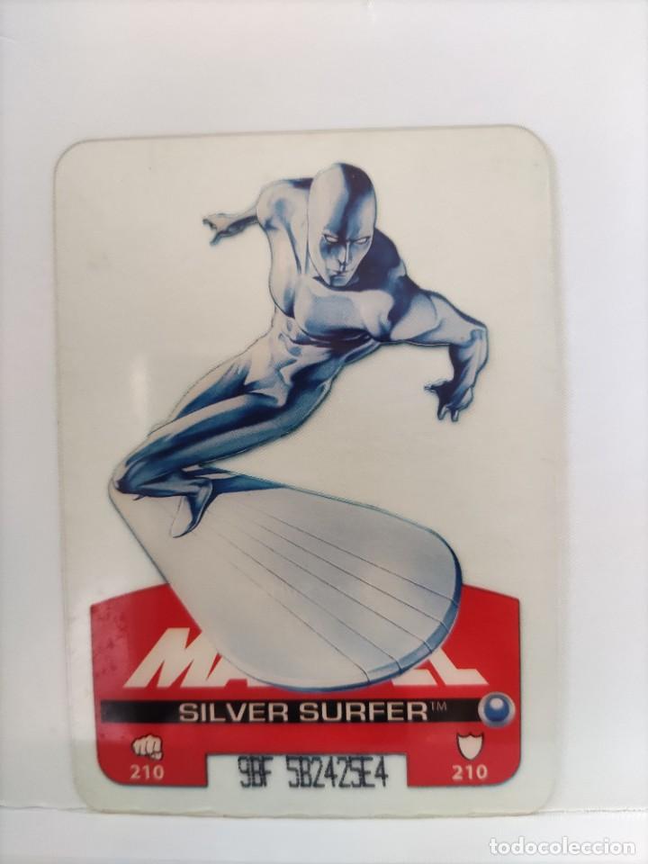 Coleccionismo cromos antiguos: CROMO MARVEL HEROES. EDIBAS. N⁰64. Silver Surfer. - Foto 1