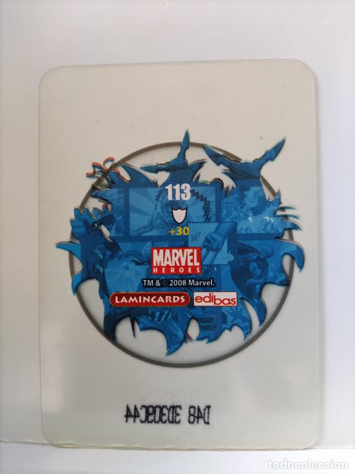 Coleccionismo cromos antiguos: CROMO MARVEL HEROES. EDIBAS. N⁰113. - Foto 2