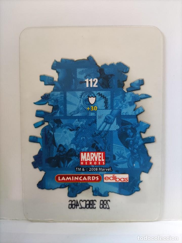 Coleccionismo cromos antiguos: CROMO MARVEL HEROES. EDIBAS. N⁰112. - Foto 2