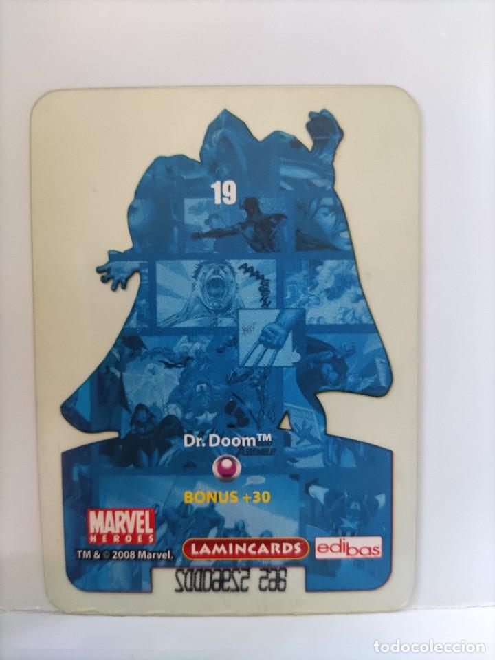 Coleccionismo cromos antiguos: CROMO MARVEL HEROES. EDIBAS. N⁰19. Dr. Doom. - Foto 2