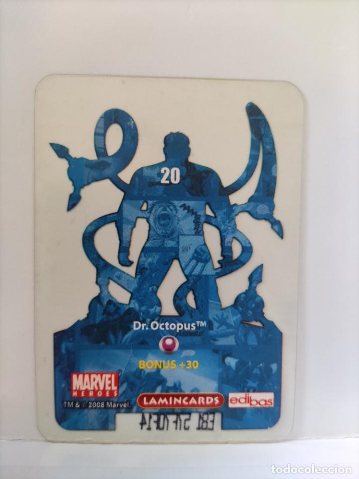 Coleccionismo cromos antiguos: CROMO MARVEL HEROES. EDIBAS. N⁰20. Dr. Octopus. - Foto 2