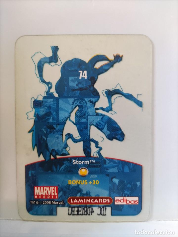 Coleccionismo cromos antiguos: CROMO MARVEL HEROES. EDIBAS. N⁰74. Storm. - Foto 2