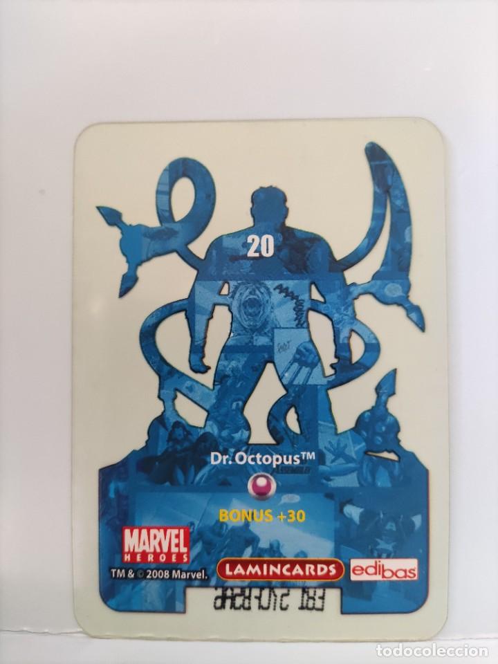 Coleccionismo cromos antiguos: CROMO MARVEL HEROES. EDIBAS. N⁰20. Dr. Octopus - Foto 2