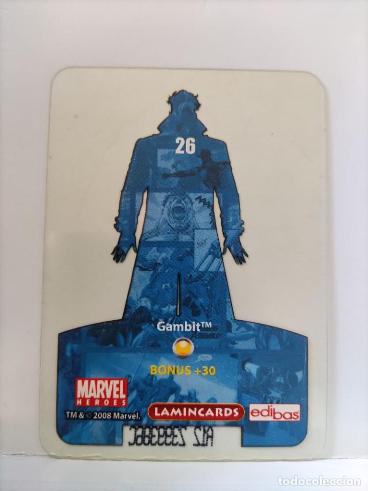 Coleccionismo cromos antiguos: CROMO MARVEL HEROES. EDIBAS. N⁰26. Gambit - Foto 2
