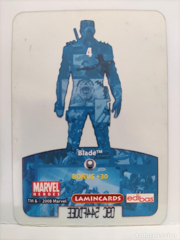 Coleccionismo cromos antiguos: CROMO MARVEL HEROES. EDIBAS. N⁰4. Blade. - Foto 2