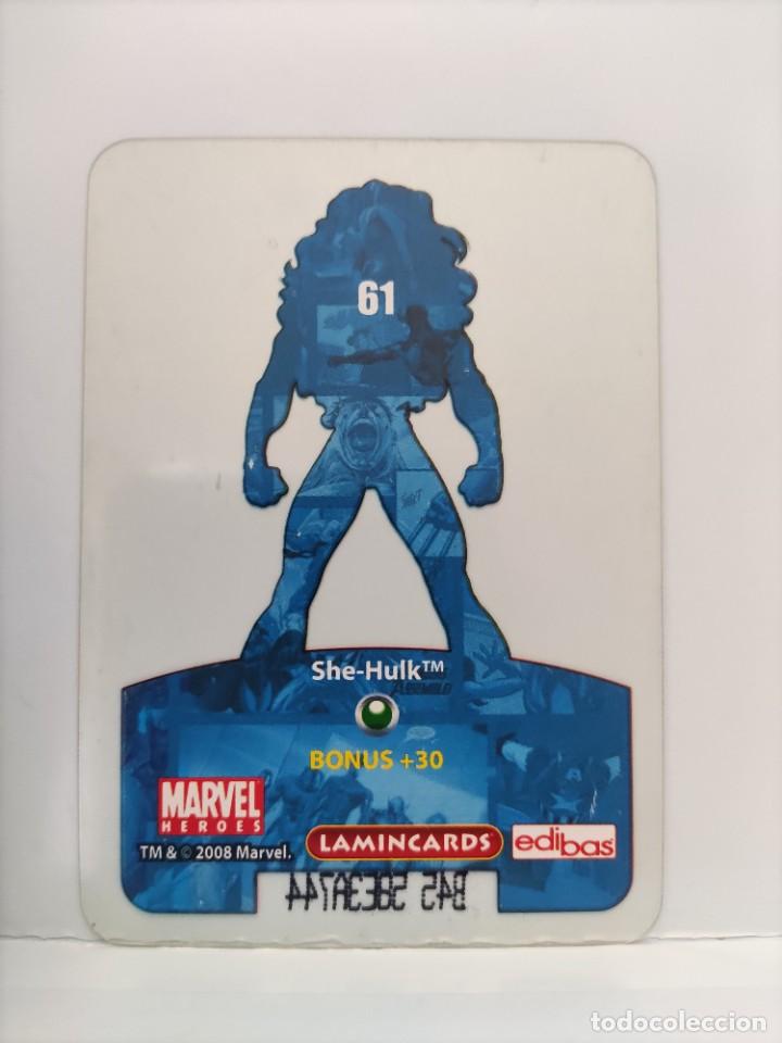 Coleccionismo cromos antiguos: CROMO MARVEL HEROES. EDIBAS. N⁰61. She-Hulk - Foto 2