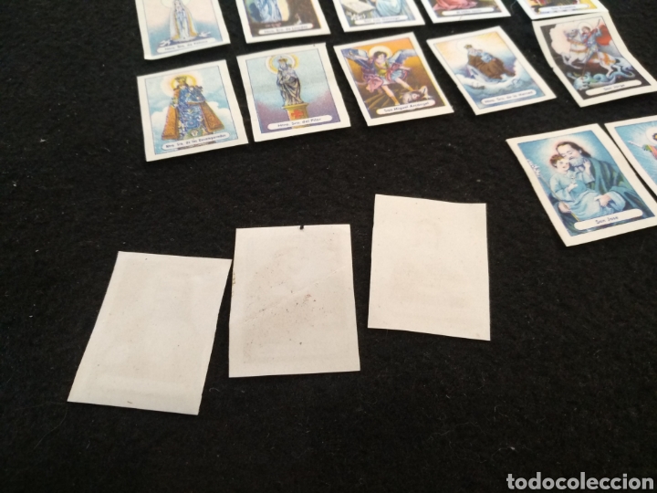 Coleccionismo cromos antiguos: 15 cromos de santos, santas... - Foto 2