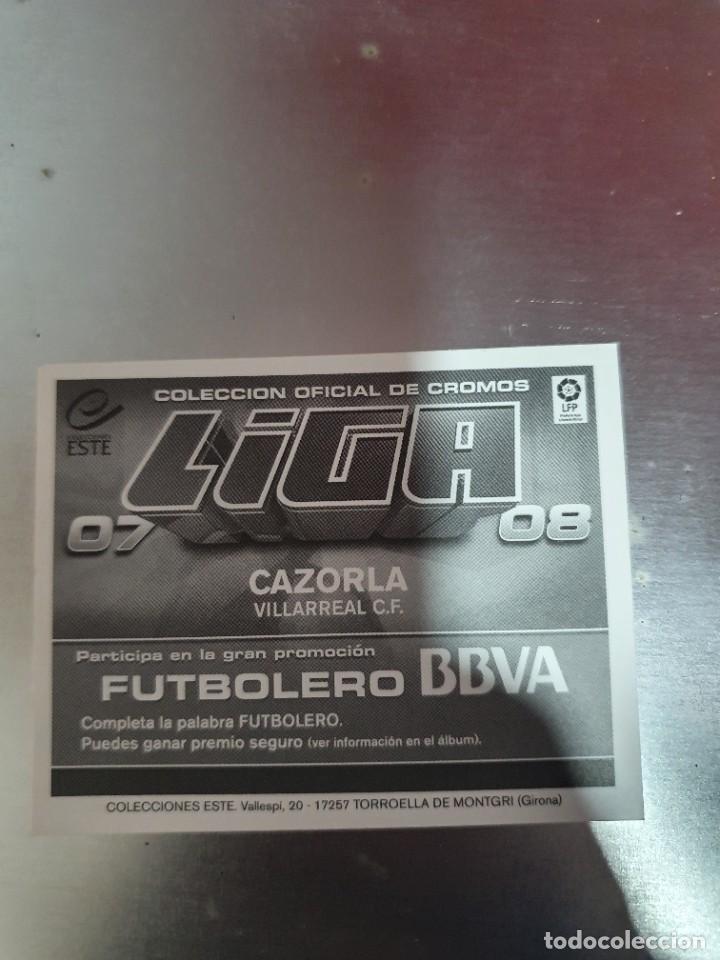 Coleccionismo cromos antiguos: Cromo, cazorla, la liga 2007-2008. - Foto 2