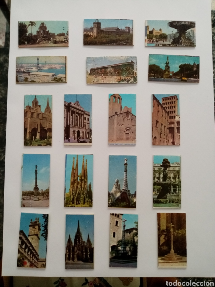 Coleccionismo cromos antiguos: 18cromos de bascula, tema monumentos de Barcelona - Foto 1