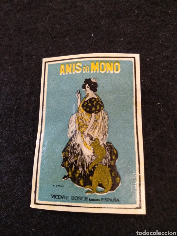 Coleccionismo Cromos antiguos: An&iacute;s del mono Ram&oacute;n casas, cromo publicitario caja cerillas