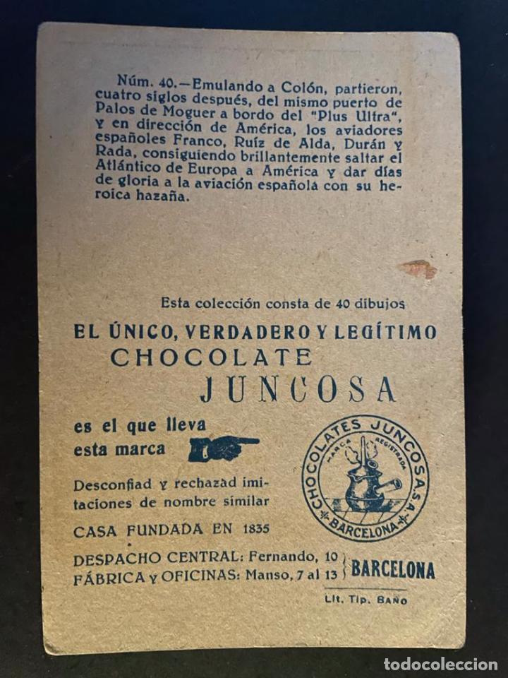Coleccionismo cromos antiguos: COLECCI&Oacute;N COMPLETA DE 40 CROMOS - CRISTOBAL COLON (CHOCOLATE JUNCOSA) - Foto 2