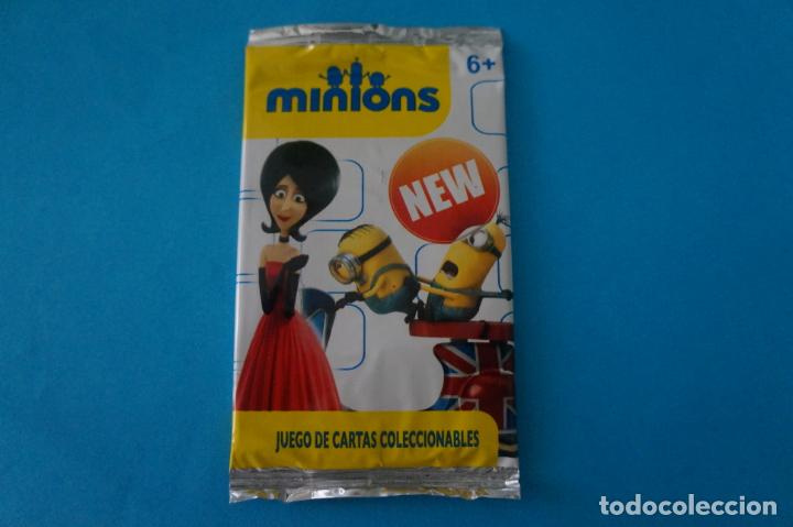Coleccionismo cromos antiguos: SOBRE DE TRADING CARDS SIN ABRIR DE LOS MINIONS - Foto 1