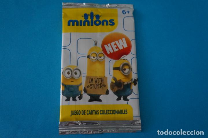 Coleccionismo cromos antiguos: SOBRE DE TRADING CARDS SIN ABRIR DE LOS MINIONS - Foto 1